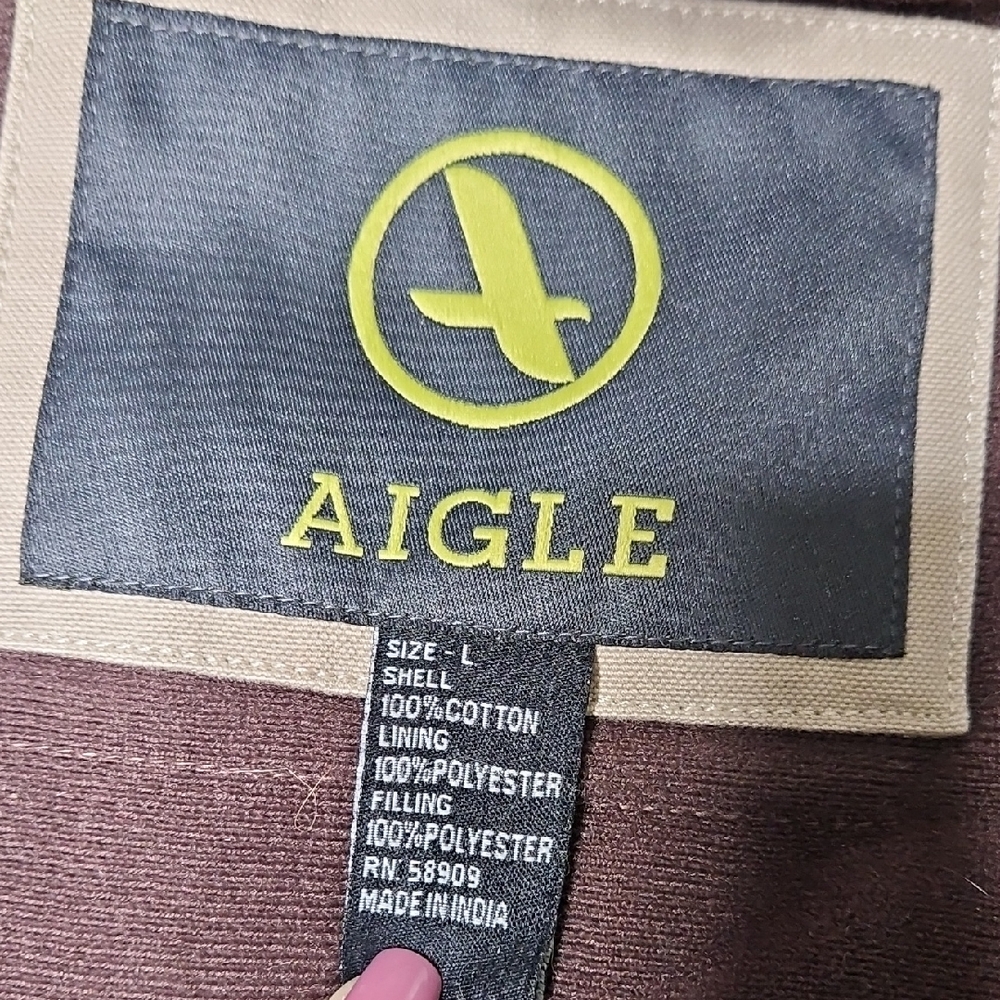 Aigle Men's Beige Military Jacket - Picture 14 of 17